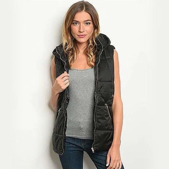 🖤  Black Vest Jacket - Picture 2 of 3